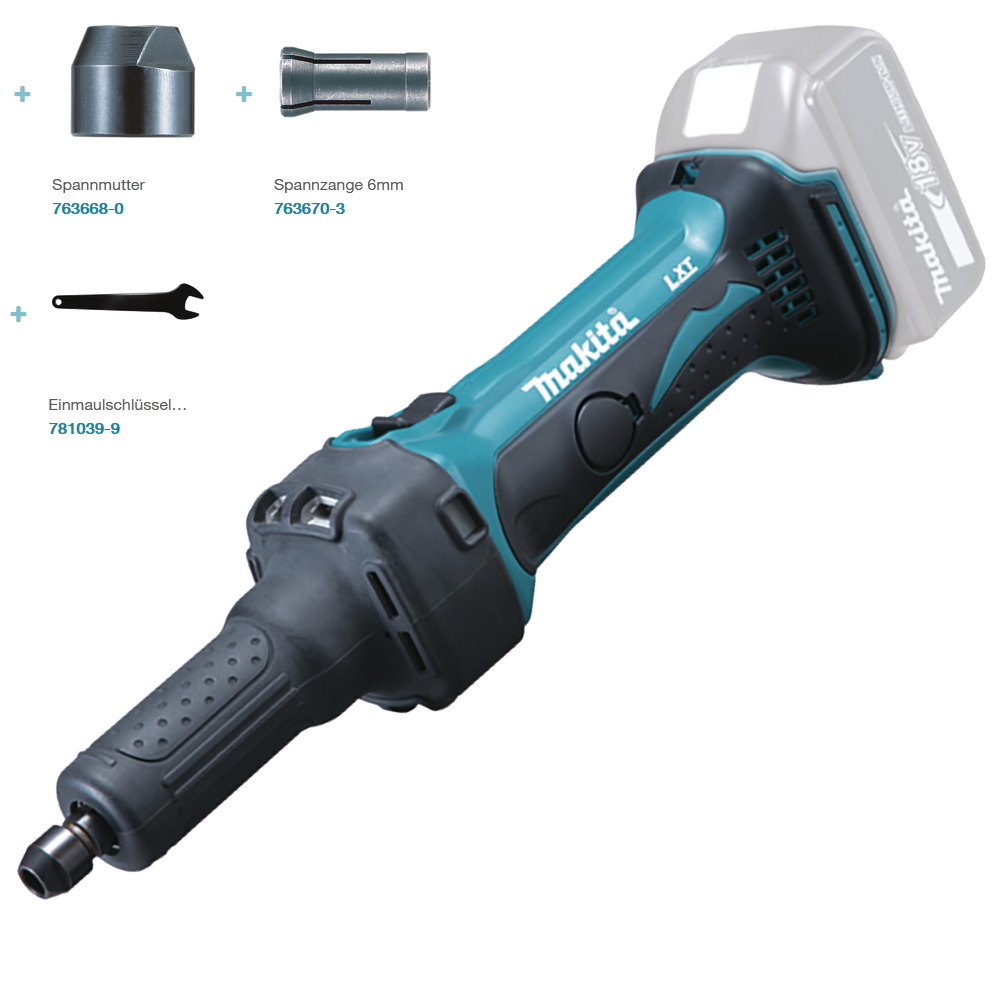 Makita Akku Geradschleifer - DGD800Z - mit LED Licht - ohne Akku/Ladegerät