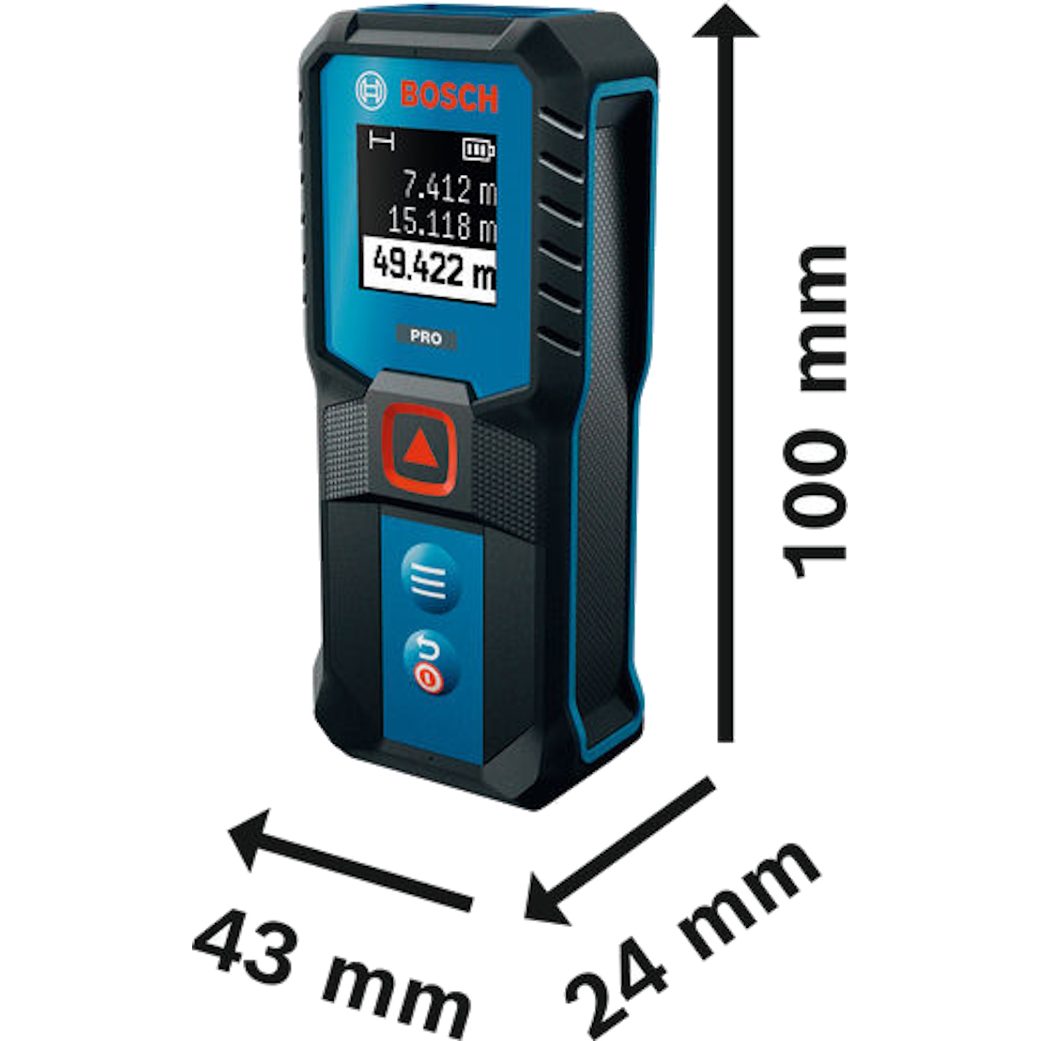 Bosch Laser-Entfernungsmesser GLM50-21 - 50 m Messbereich - 1,5 mm Genauigkeit