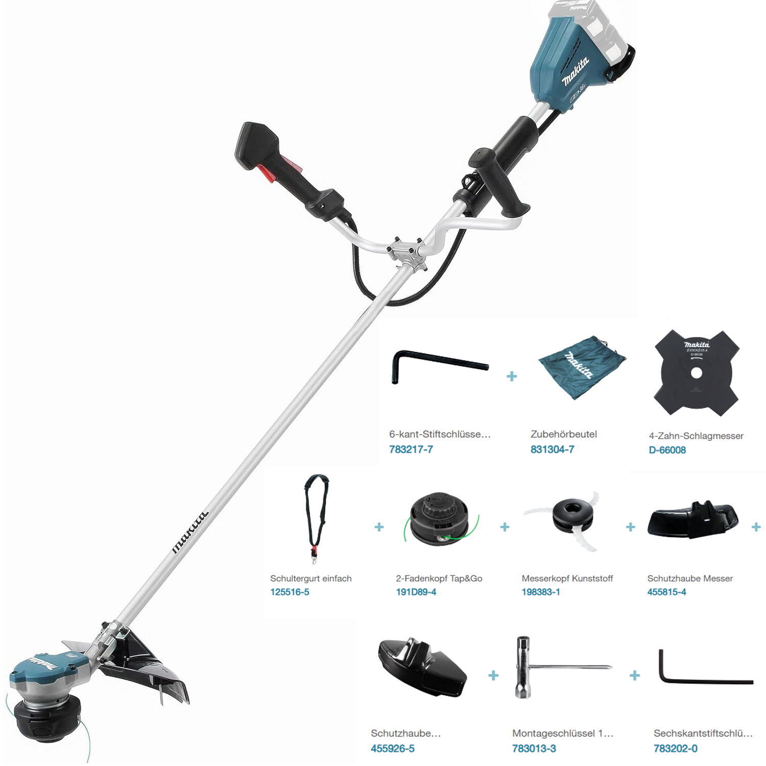 Makita Akku-Freischneider DUR368AZX3 - 2x18V - ohne Akku/Ladegerät