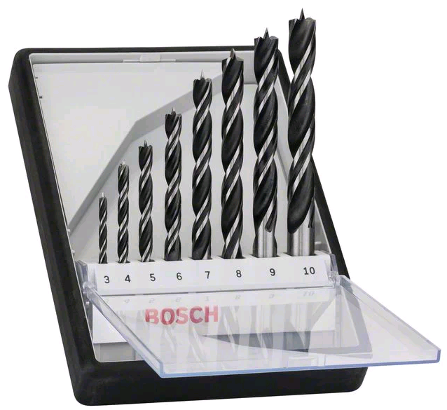 Bosch 8tlg. Robust Line Holzspiralbohrer-Set - 2607010533