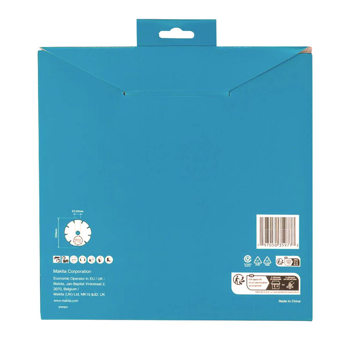 Makita Diamanttrennscheibe D-80117 DIAMAK - 230mm - für Beton, Ziegel und Stein