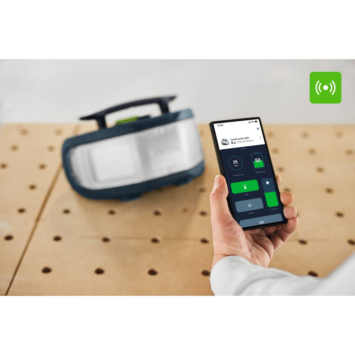 Festool Akku-Baustrahler SYSLITE DUO-H - 578510 - 10000 Lumen