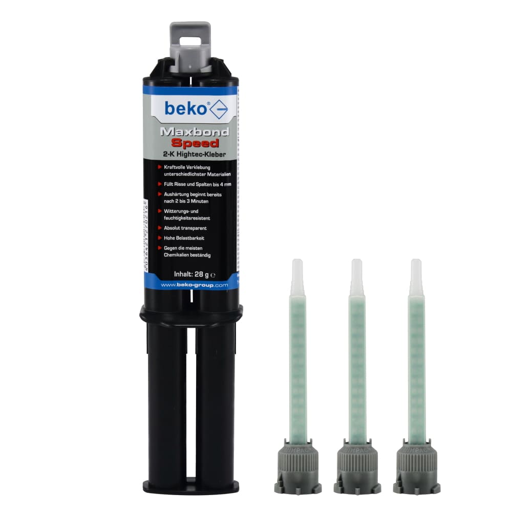 Beko 2K Hightec Kleber - Maxbond Speed - inkl. 3 Zwangsmischer - 28g - 270728