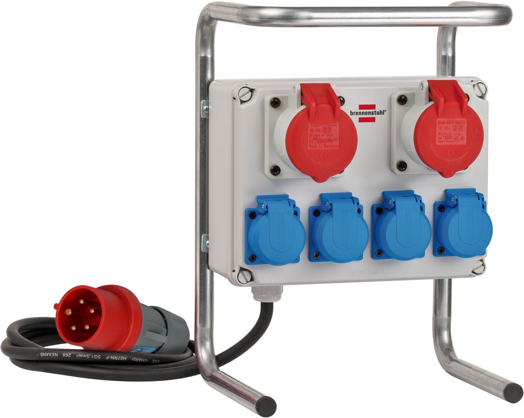 Brennenstuhl Stromverteiler 16A - 2x CEE 400V - 4x 230V - IP44 - 1153750