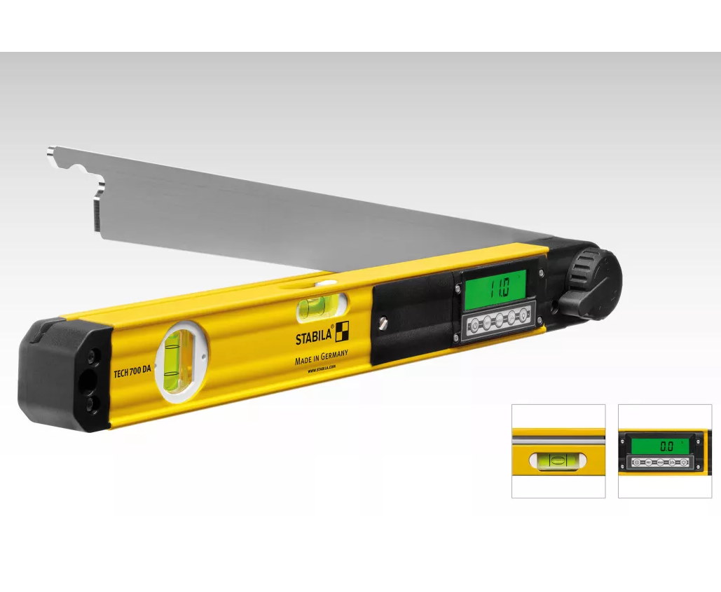 Stabila Elektronik-Winkelmesser TECH 700 DA - 0-270° - 45cm - IP54 - 18903