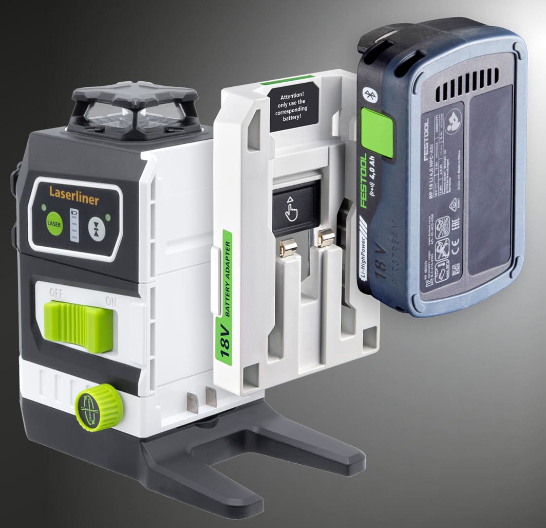 Laserliner Akkuadapter PowerAdapter - Festool - für Multi-18V - IP54