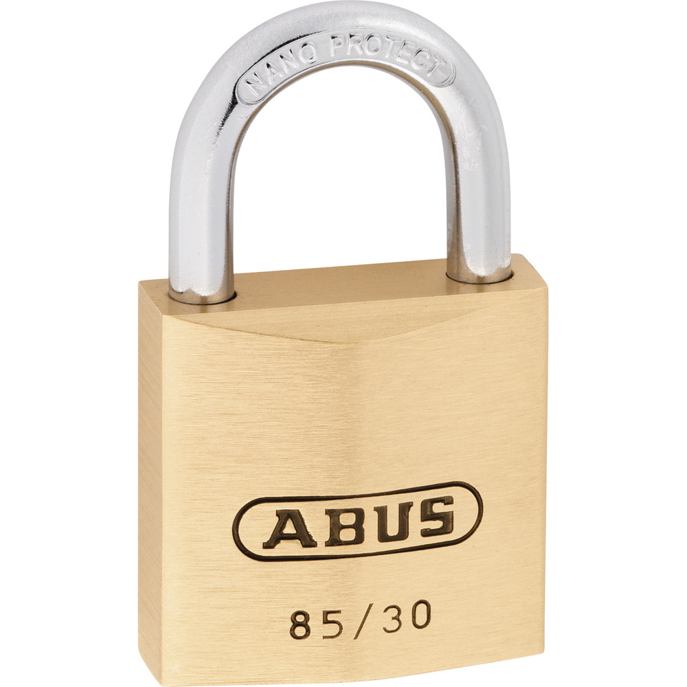 Abus Vorhangschloss Messing 85/30 gleichschließend