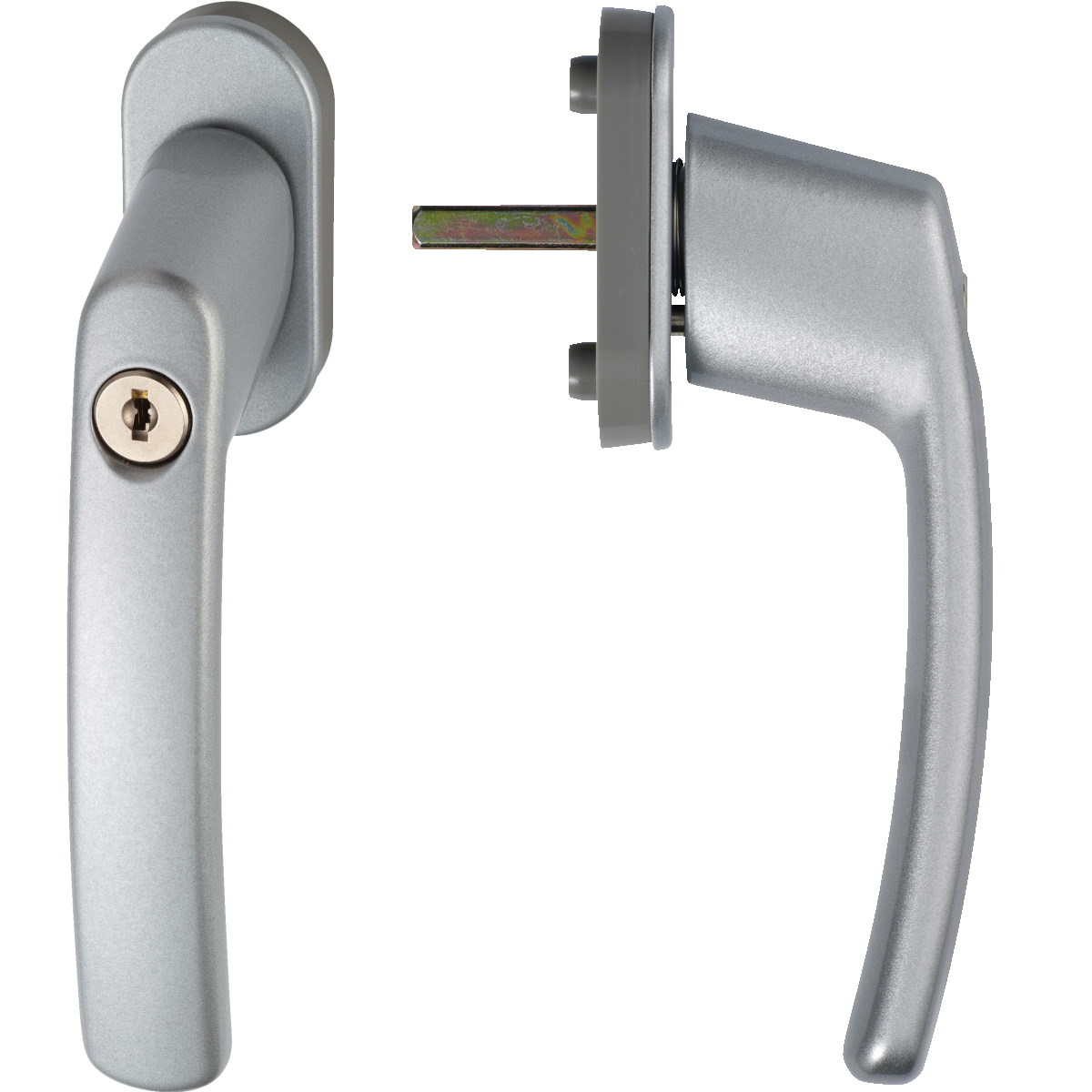 Abus Abschließbarer Fenstergriff FG200S - silber - inkl. 3 Schlüssel