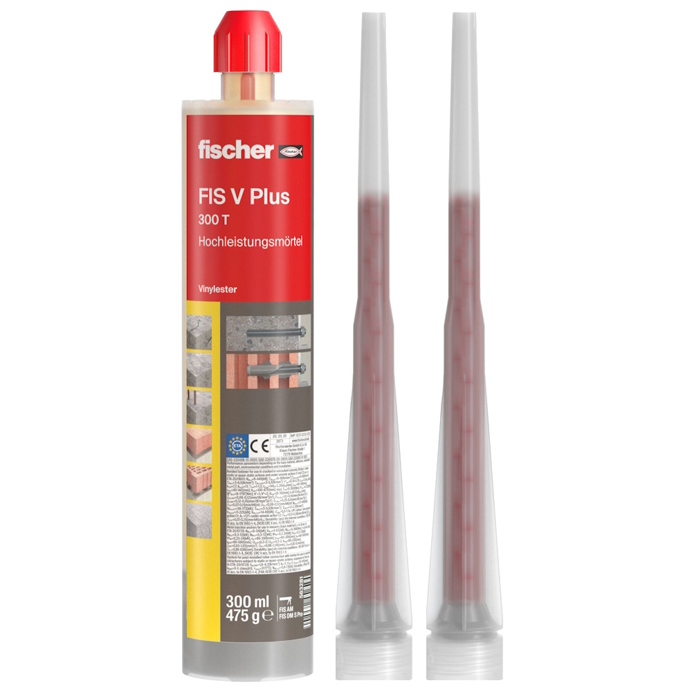 Fischer Montagemörtel Hochleistungsmörtel - 2K Mörtel - FIS V Plus 300 T - 300ml