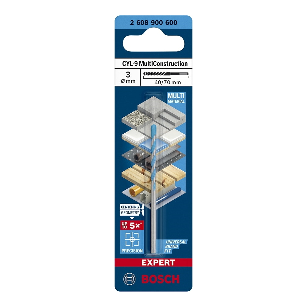 Bosch Bohrer Schlagbohrer EXPERT CYL-9 Multiconstruction - Beton - Ø 3 - 14 mm