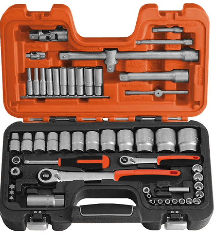 Bahco Steckschlüsselsatz 1/4" und 1/2" - SLine 56tlg. - S560