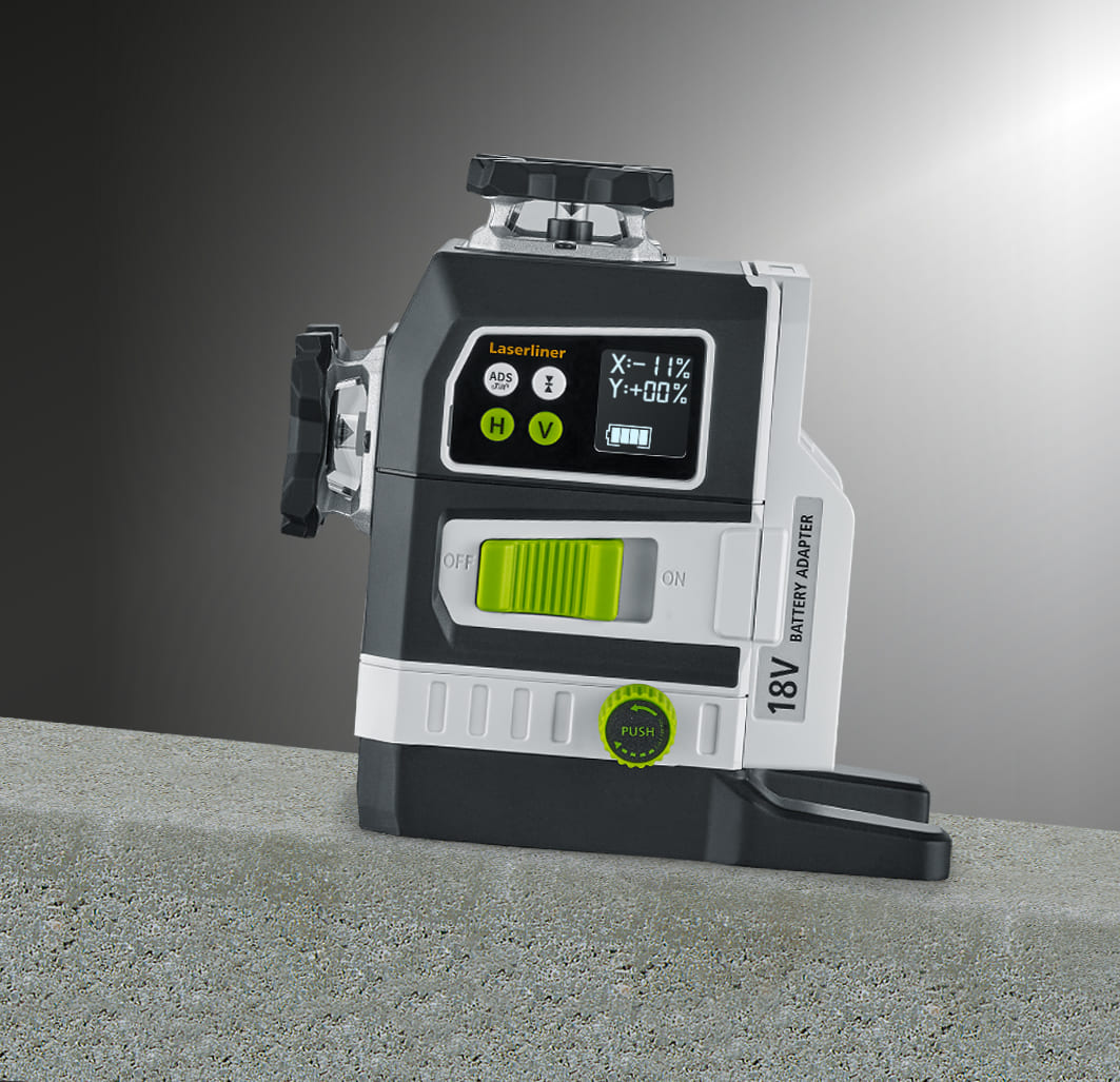 Laserliner Kreuzlinienlaser PowerPlane Laser 3G Pro Multi-18V 3D - 360 Grad grün