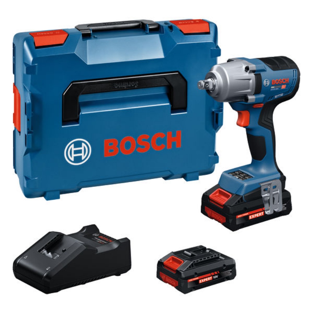 Bosch Akku-Drehschlagschrauber GDS18V-450H mit 2x 4.0 Ah Akku und Ladegerät
