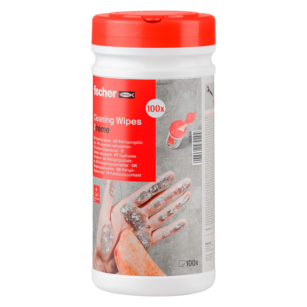 Fischer Reinigungstücher Cleaning Wipes Xtreme - raue und glatte Seite - 567456
