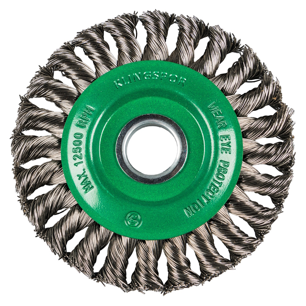 Klingspor Rundbürste BR 600 Z - Bohrung 22,23mm - Edelstahldraht gezopft