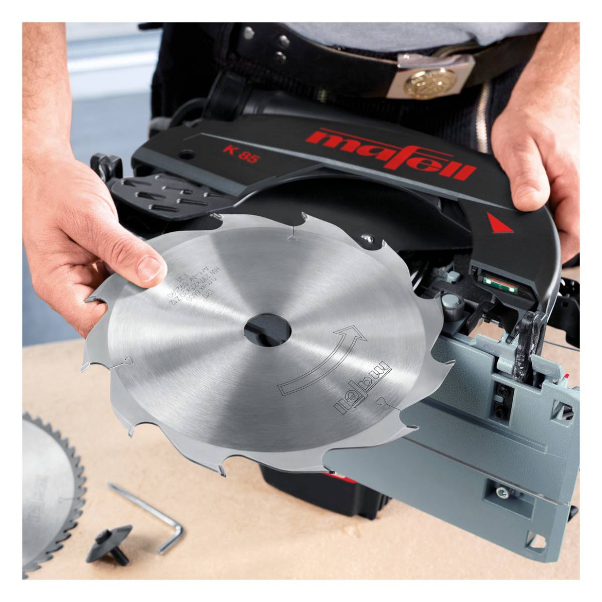 Mafell Handkreissäge K 85 - 2300 W - 88 mm Schnitttiefe - 60° Schwenkbereich