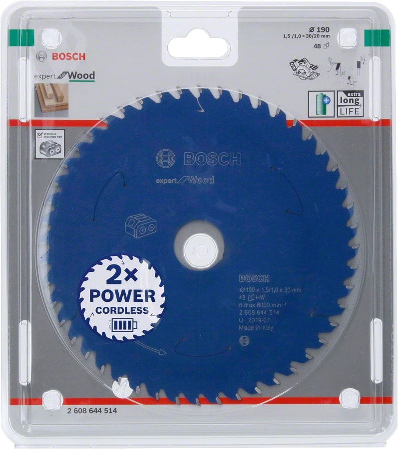 Bosch Sägeblatt Kreissägeblatt EXPERT - für Holz - für Akkusägen Ø 136 - 305mm