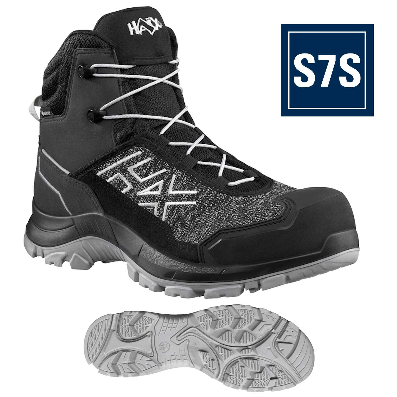 Haix Sicherheitsschuhe BLACK EAGLE Safety 410 C, GTX - grau - S7S