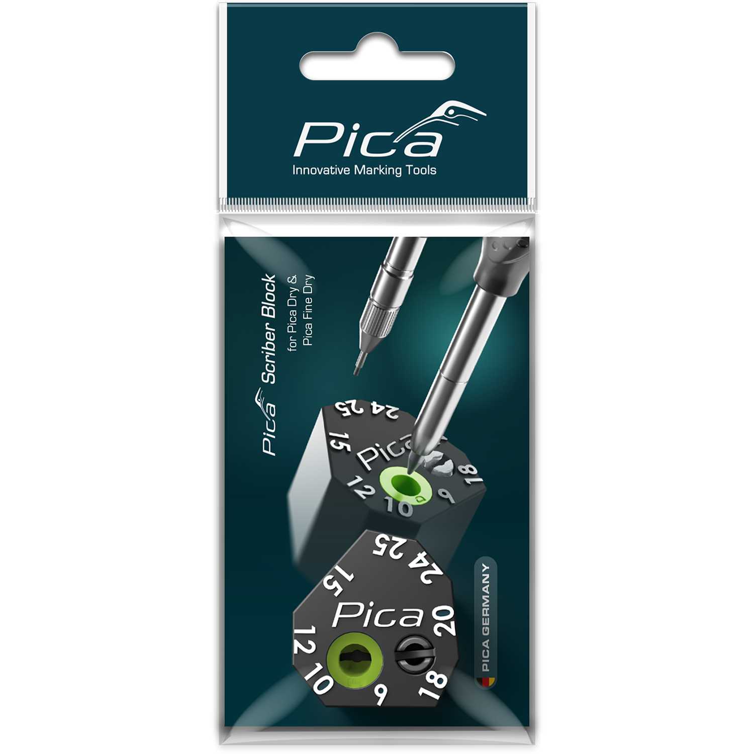 Pica Scriber Block Anzeichenhilfe - für Pica Dry & Fine Dry - 9 bis 25 mm