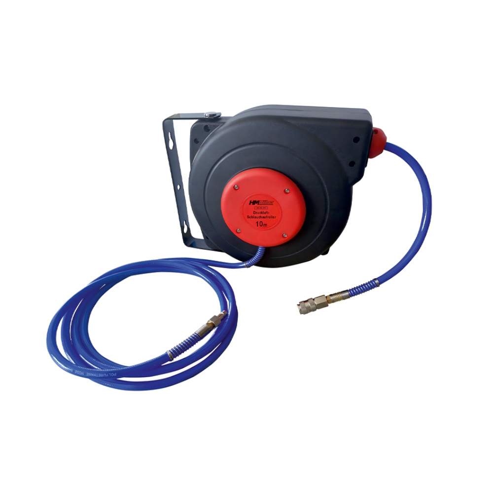 HM Müllner Druckluft-Schlauchtrommel mit Aufrollautomatik - 10 Meter - 31F