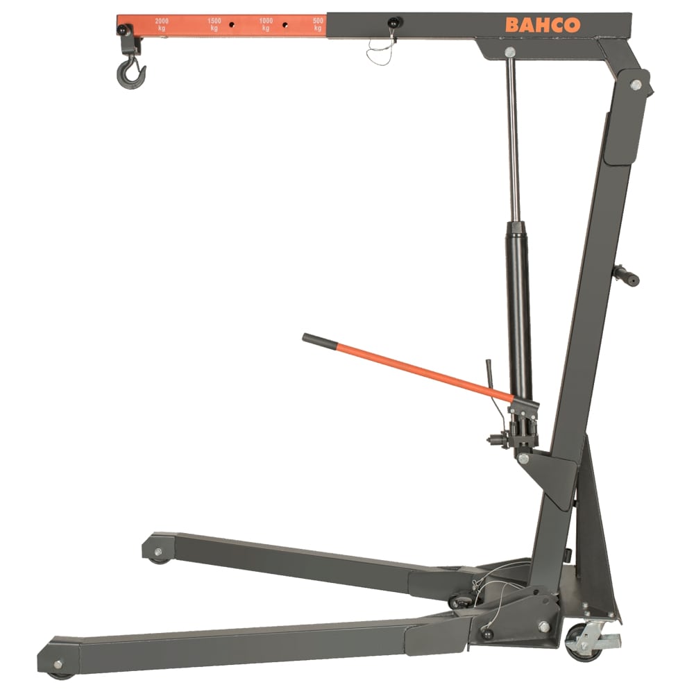 Bahco Werkstattkran 2T BH6FC2000 klappbar - Hydraulikkran mit 4 Positionen