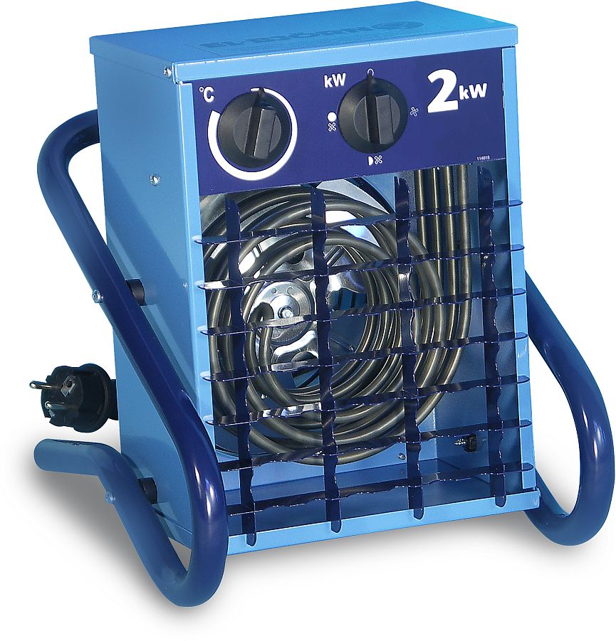 El Björn- Elektrischer Heizlüfter VF 21 - 2 kW Heizleistung - IP44 - 2m Kabel