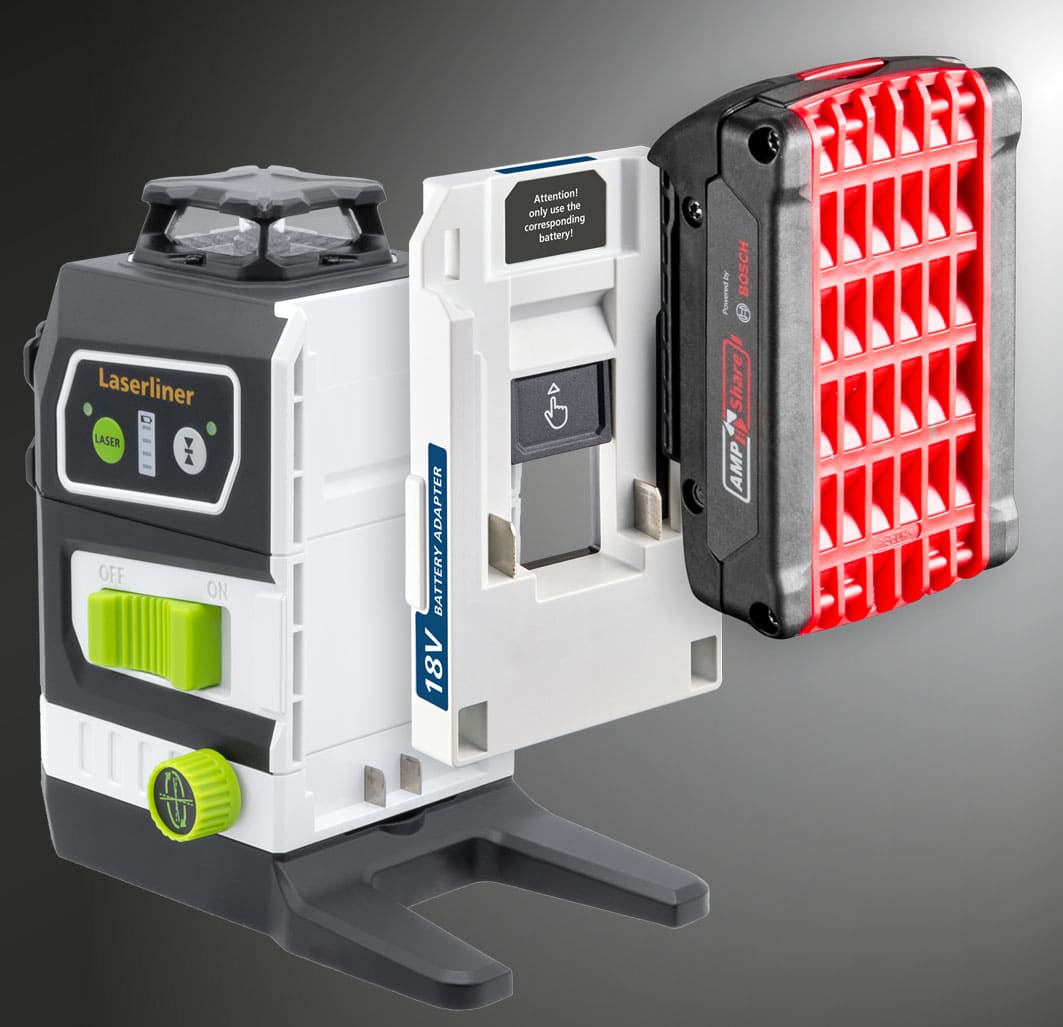 Laserliner Akkuadapter PowerAdapter - Bosch Professional - für Multi-18V - IP54