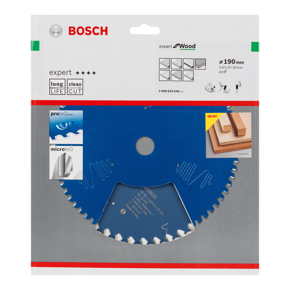 Bosch Sägeblatt Kreissägeblatt EXPERT for WOOD - für Holz - Ø 160mm - 254mm
