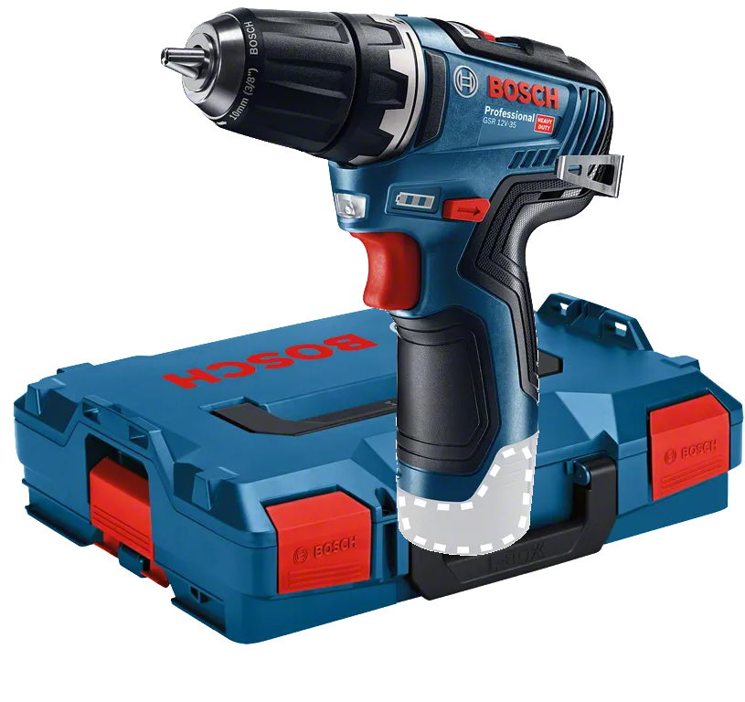 Bosch Akku-Bohrschrauber GSR 12V-35 - L-BOXX - ohne Akku/Ladegerät - 06019H8001