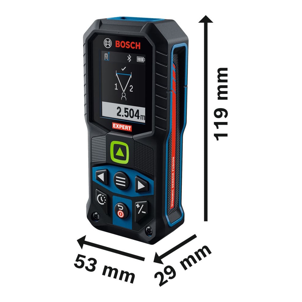 Bosch EXPERT Laser Entfernungsmesser EXLM100-39CG - 100m - grün - inkl. Tasche
