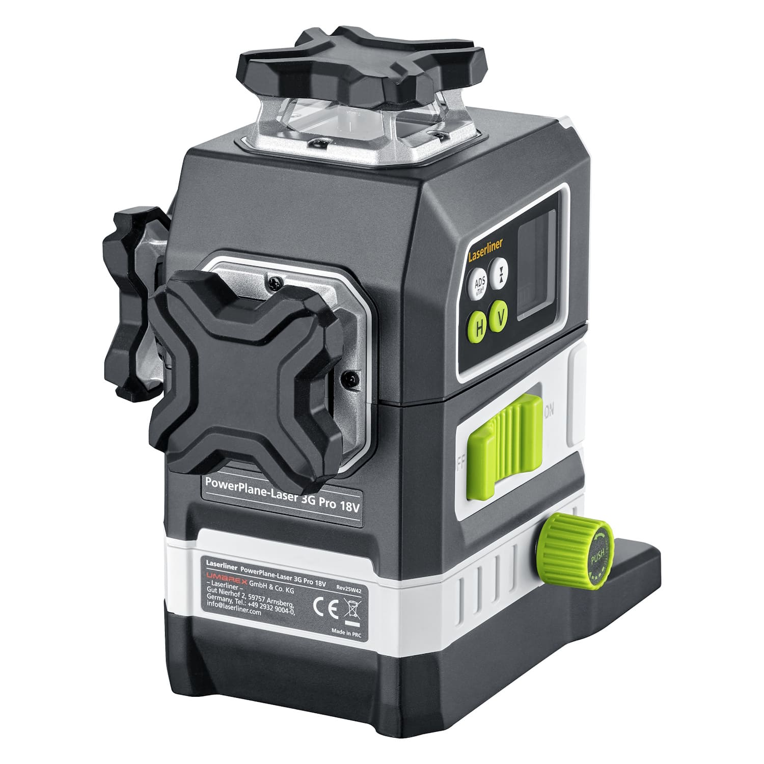 Laserliner Kreuzlinienlaser PowerPlane Laser 3G Pro Multi-18V 3D - 360 Grad grün