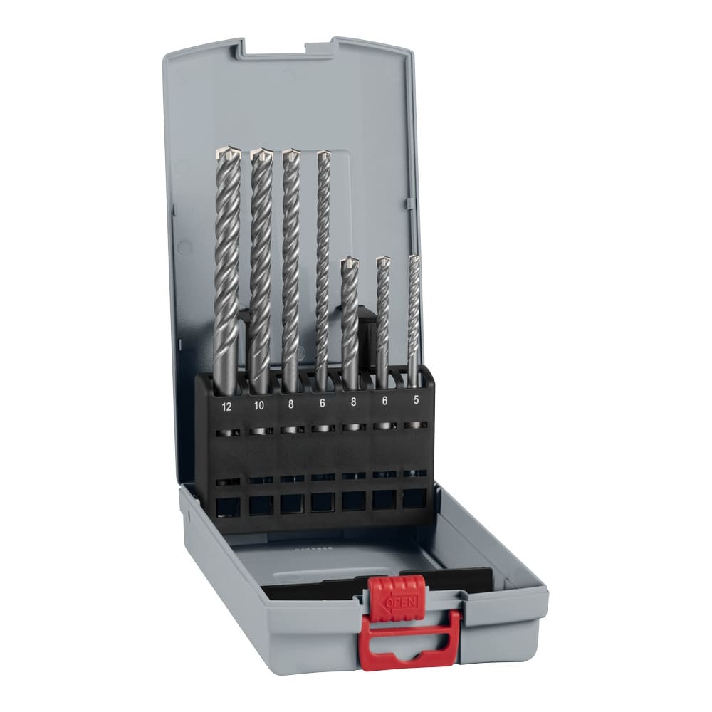 Bosch SDS plus 5X Hammerbohrerset Bohrerset - 7-teilig - 5 bis 12mm in Box