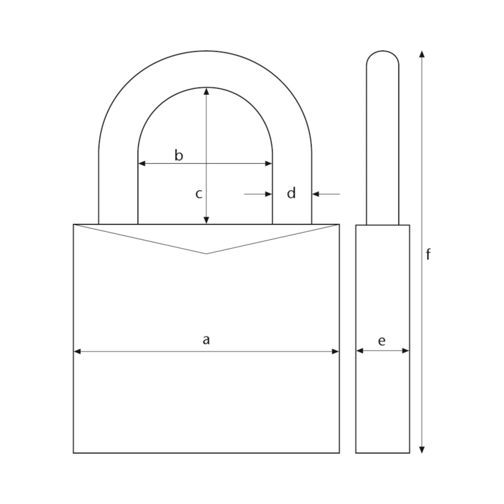 Abus Vorhangschloss GRANIT 37RK/70 - inkl. 2 Schlüssel - mit CodeKarte