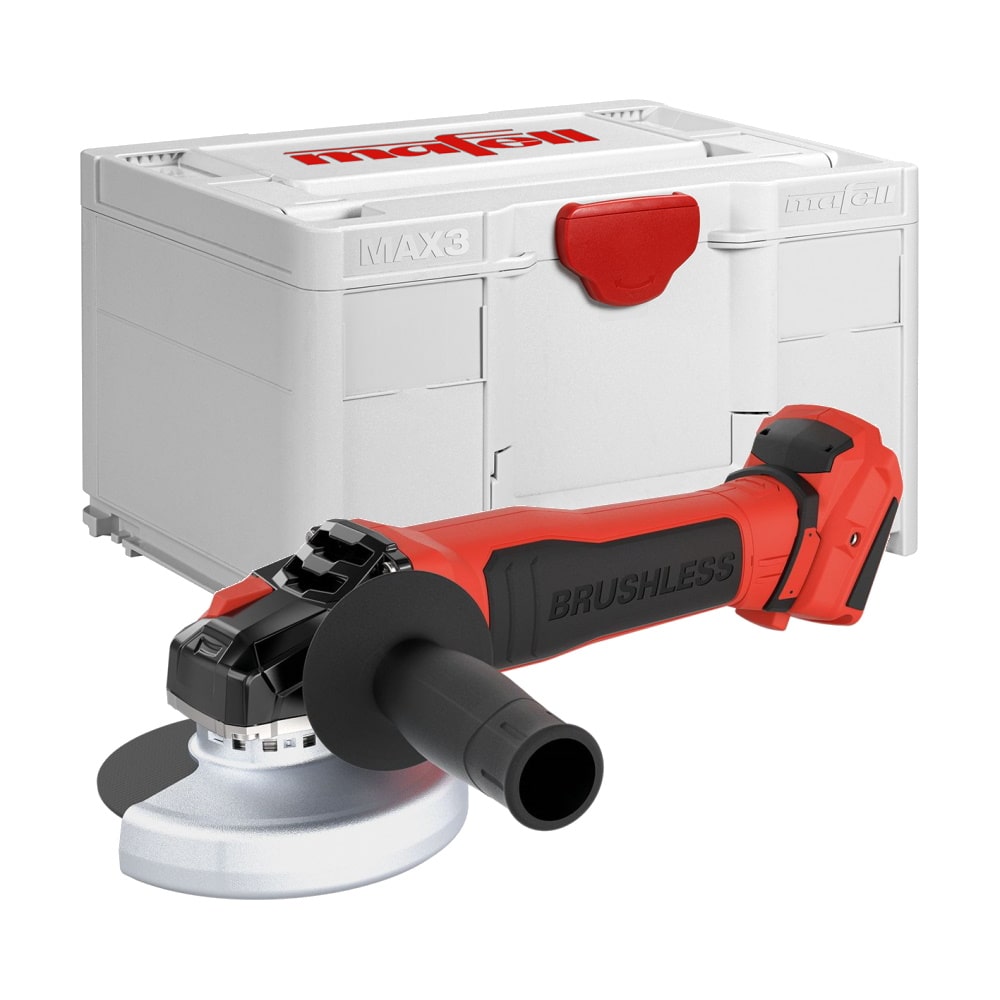 Mafell Akku Winkelschleifer WS 125-18 PURE im MAX3 Koffer - inkl. 1 Trennscheibe