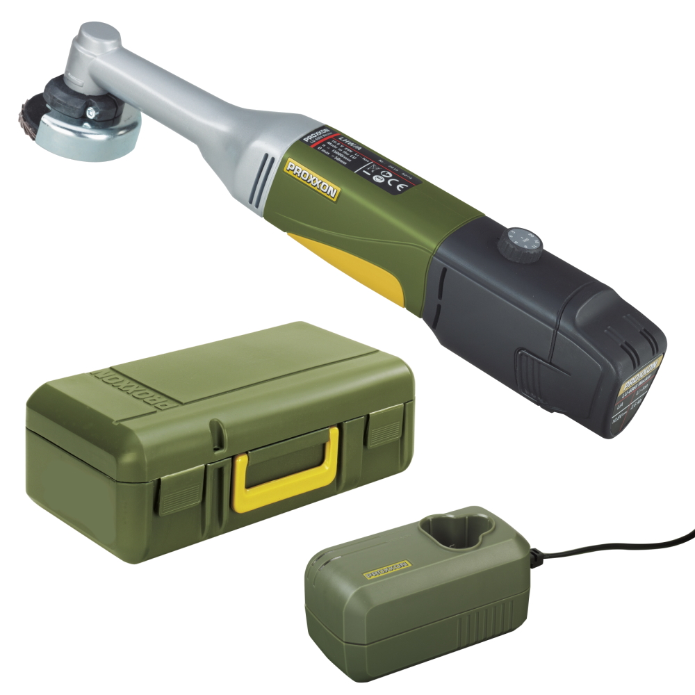 Proxxon Akku Langhals Winkelschleifer LHW/A - im Koffer - Akku/Ladegerät - 29815