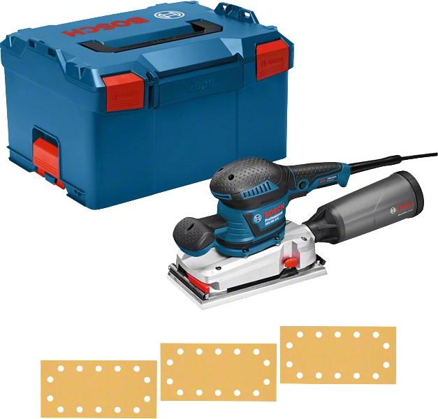Bosch Schwingschleifer GSS 280 AVE - 230V - L-BOXX - 3x Schleifpapier