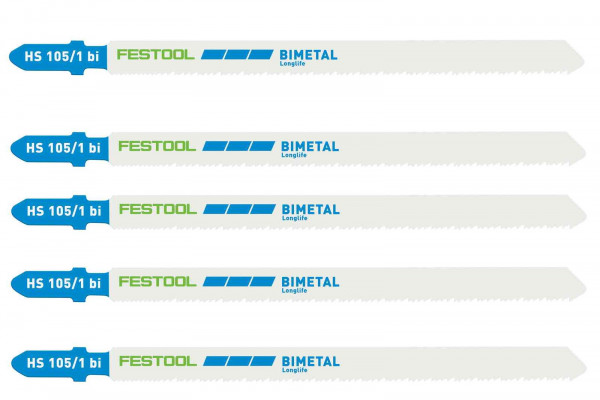 Festool Stichsägeblätter METAL STEEL HS 105/1 BI/5 - 204272 - 5 Stück