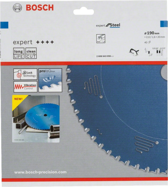 Bosch Sägeblatt Kreissägeblatt EXPERT for Steel - Stahl