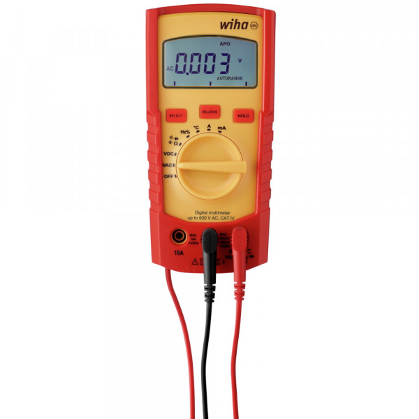 Wiha Digitales Multimeter - Messgerät - bis 600 V AC - CAT IV - 45218