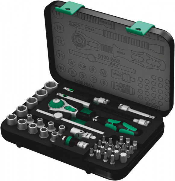 Wera 8100 SA 2 Zyklop Speed-Knarrensatz - 1/4"-Antrieb - 42-tlg - 05003533001