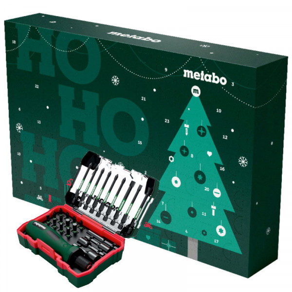 Metabo Adventskalender 2024 - 26-teilig - Bit-Handhalter usw. - 626693000