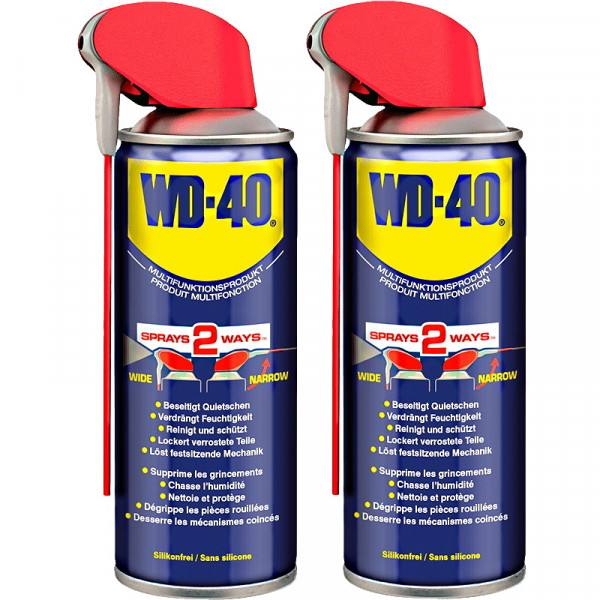 2x WD-40 WD40 Smart Straw Multifunktionsöl 2er Pack - Spray - Rostlöser 400ml