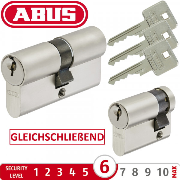 Abus Türschloss - GLEICHSCHLIEßEND - Schließzylinder gleichschließend - A93 - NG