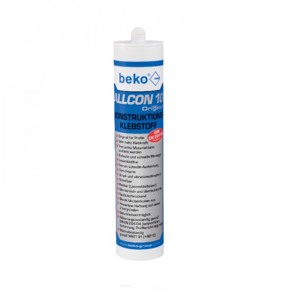 2x Beko Allcon 10 Konstruktionsklebstoff 310ml