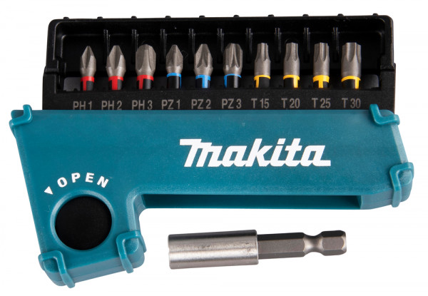 Makita Torsion Bit-Set Impact Premier - 11-teilig - E-03567 - PH/PZ/T