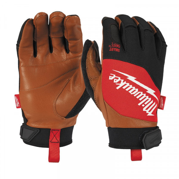 Milwaukee Arbeitshandschuhe Leder Hybrid - Langlebig - Größe 9 L - 4932471913