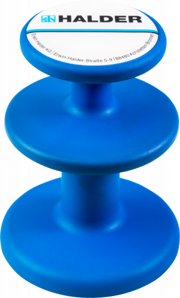 HALDER Magnethalter - 3688.002 - 250 Gramm - blau - 10cm lang - 7,5cm ⌀