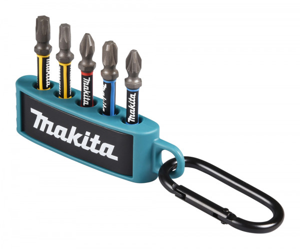 Makita Torsion Bit-Set Impact Premier - 5-tlg - E-13568 - PH/PZ//T - Karabiner