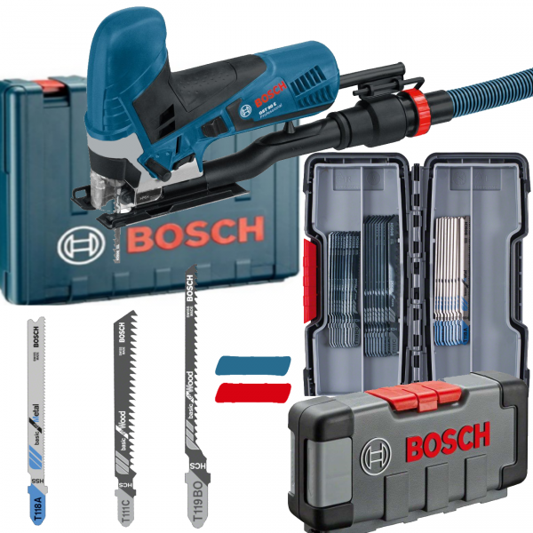 Bosch Stichsäge GST 90 E - Koffer - inklusive 30 Sägeblätter - 650 Watt - 2,3 kg