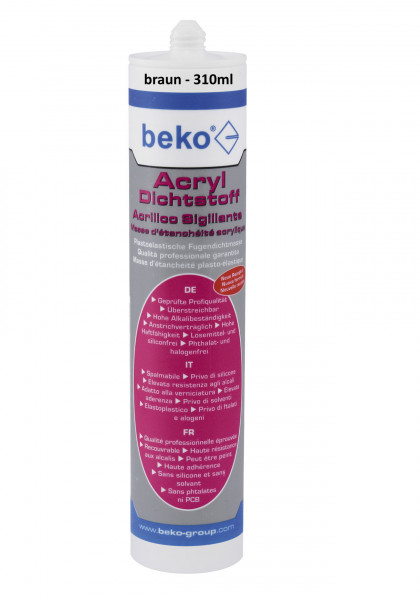 Beko Acryl-Dichtstoff - 310ml - braun - 23031011